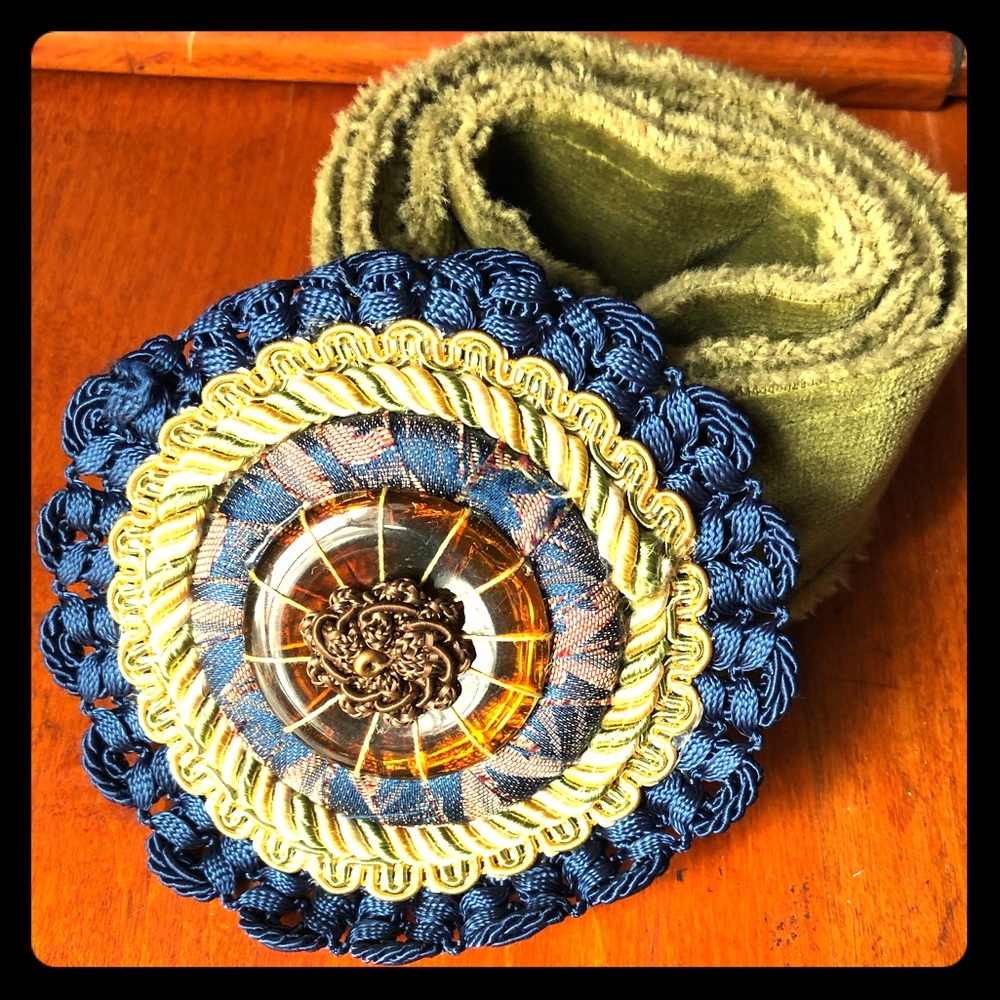 Anthropologie velvet belt